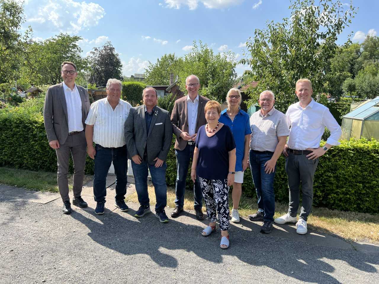 Markus H�ner MdL, Rolf Rosendahl, Stephan Stein, Daniel Hagemeier MdL, Anne Becker, Marianne Th�ne, Mario Thole, Henning Rehbaum MdB