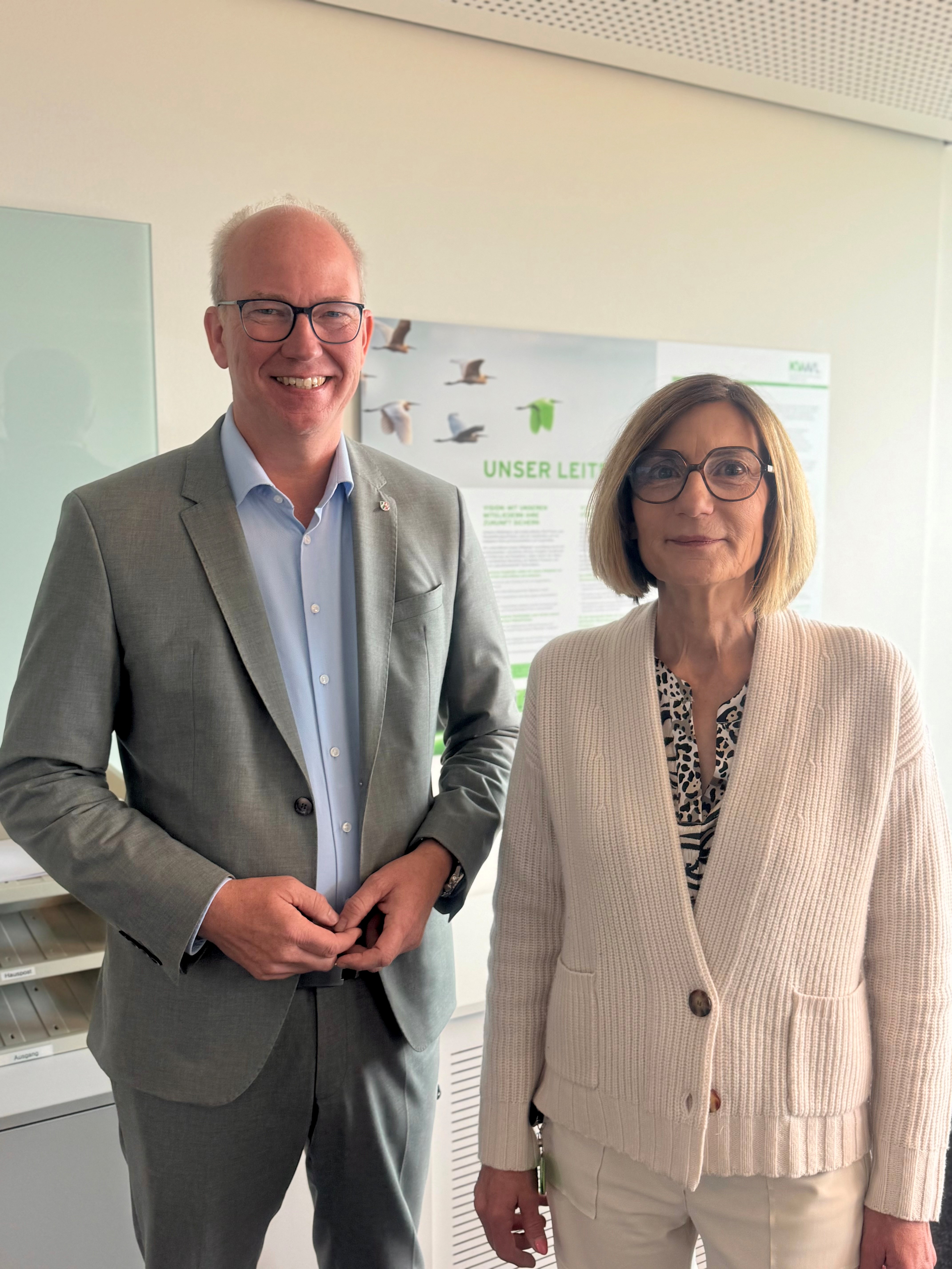 Wie bleibt die haus�rztliche Versorgung vor Ort zukunftsfest? Daniel Hagemeier und Anke Richter-Scheer von der Kassen�rztlichen Vereinigung Westfalen-Lippe (KVWL) im Gespr�ch.